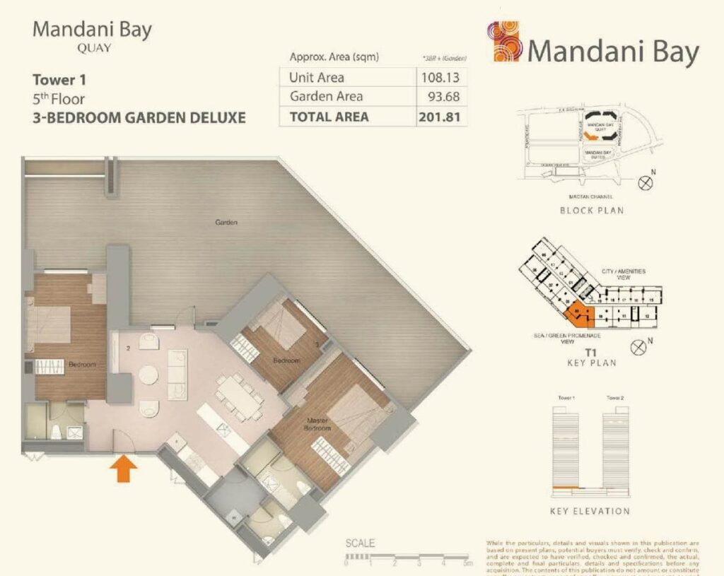 mandani bay 3 bedroom condo for sale