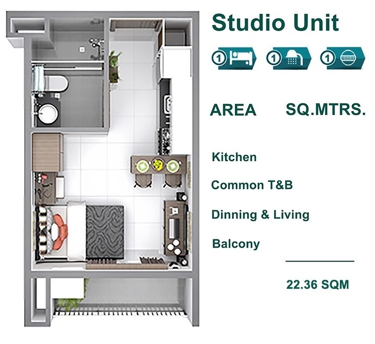 le menda residences studio unit